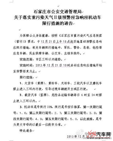 石家庄限行新公告，变化展现自信，限行铸就未来发展之路